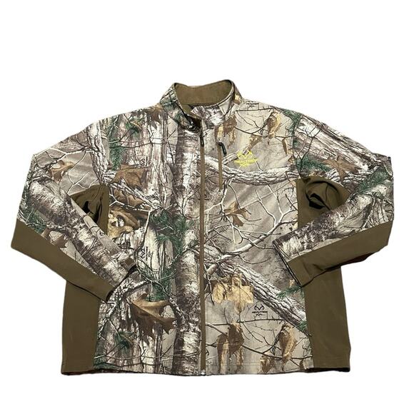 RealTree Scent Factor Mens XXL Camo Full Zip Fleece Lined Jacket - Picture 1 of 11